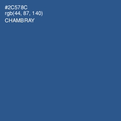 #2C578C - Chambray Color Image