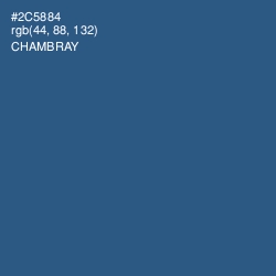 #2C5884 - Chambray Color Image