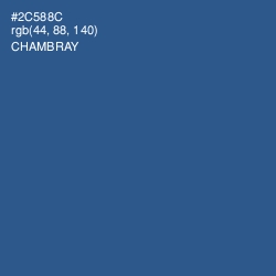 #2C588C - Chambray Color Image