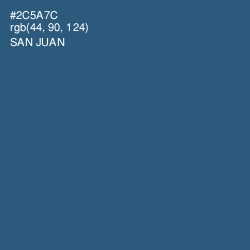 #2C5A7C - San Juan Color Image