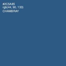 #2C5A85 - Chambray Color Image