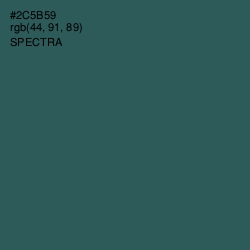 #2C5B59 - Spectra Color Image