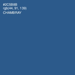 #2C5B8B - Chambray Color Image