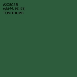 #2C5C3B - Tom Thumb Color Image