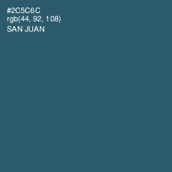 #2C5C6C - San Juan Color Image