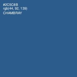 #2C5C8B - Chambray Color Image