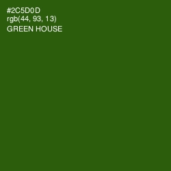 #2C5D0D - Green House Color Image