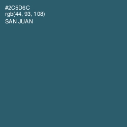 #2C5D6C - San Juan Color Image