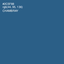 #2C5F88 - Chambray Color Image