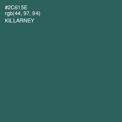 #2C615E - Killarney Color Image