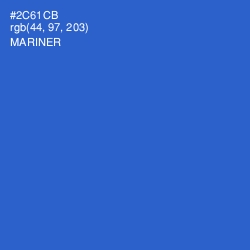 #2C61CB - Mariner Color Image