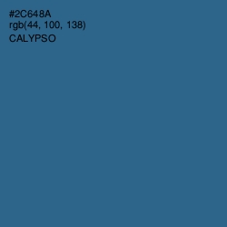 #2C648A - Calypso Color Image