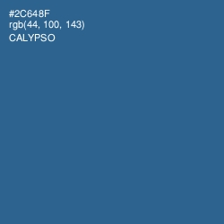 #2C648F - Calypso Color Image