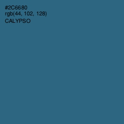 #2C6680 - Calypso Color Image