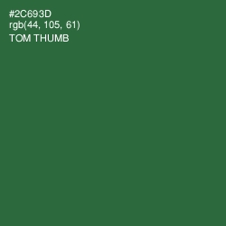 #2C693D - Tom Thumb Color Image