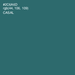 #2C6A6D - Casal Color Image