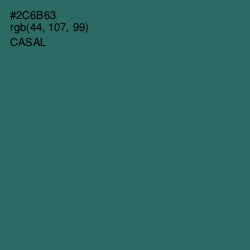 #2C6B63 - Casal Color Image