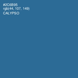 #2C6B95 - Calypso Color Image