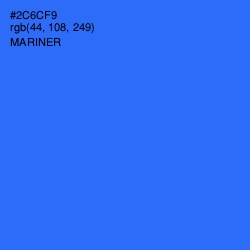 #2C6CF9 - Mariner Color Image