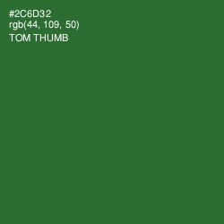 #2C6D32 - Tom Thumb Color Image