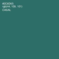 #2C6D65 - Casal Color Image