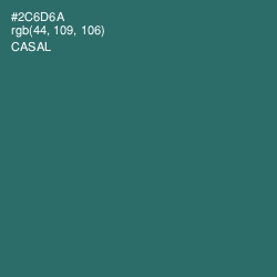 #2C6D6A - Casal Color Image