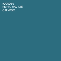 #2C6D80 - Calypso Color Image