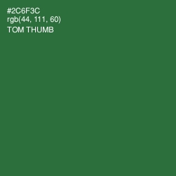 #2C6F3C - Tom Thumb Color Image