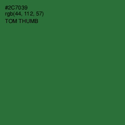 #2C7039 - Tom Thumb Color Image