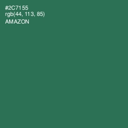 #2C7155 - Amazon Color Image