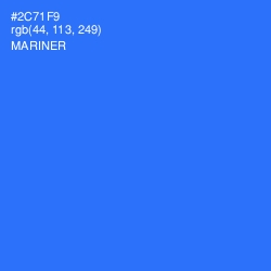 #2C71F9 - Mariner Color Image