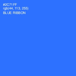 #2C71FF - Blue Ribbon Color Image