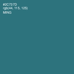 #2C737D - Ming Color Image