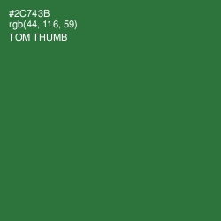 #2C743B - Tom Thumb Color Image