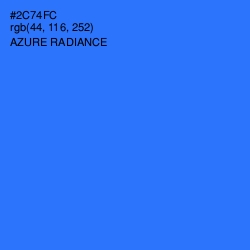 #2C74FC - Azure Radiance Color Image