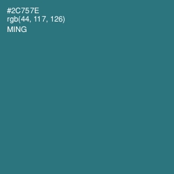 #2C757E - Ming Color Image