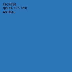 #2C75B8 - Astral Color Image