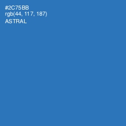 #2C75BB - Astral Color Image
