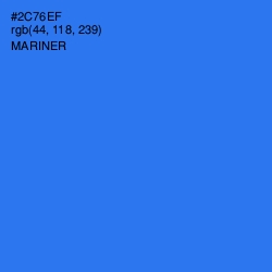 #2C76EF - Mariner Color Image