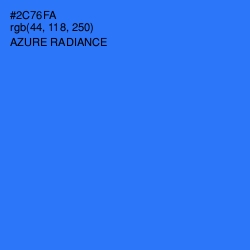 #2C76FA - Azure Radiance Color Image