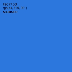 #2C77DD - Mariner Color Image