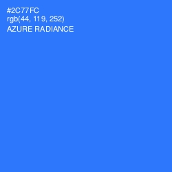 #2C77FC - Azure Radiance Color Image