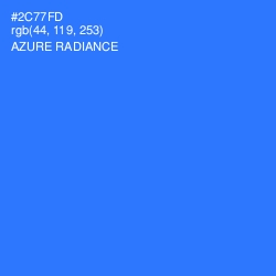 #2C77FD - Azure Radiance Color Image