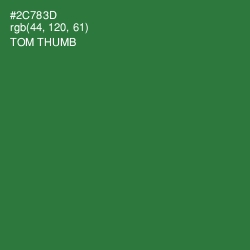 #2C783D - Tom Thumb Color Image