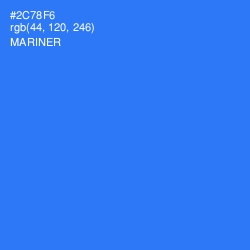 #2C78F6 - Mariner Color Image