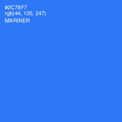 #2C78F7 - Mariner Color Image