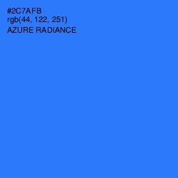 #2C7AFB - Azure Radiance Color Image