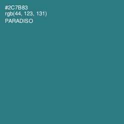 #2C7B83 - Paradiso Color Image