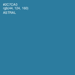 #2C7CA0 - Astral Color Image