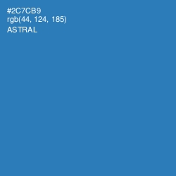 #2C7CB9 - Astral Color Image